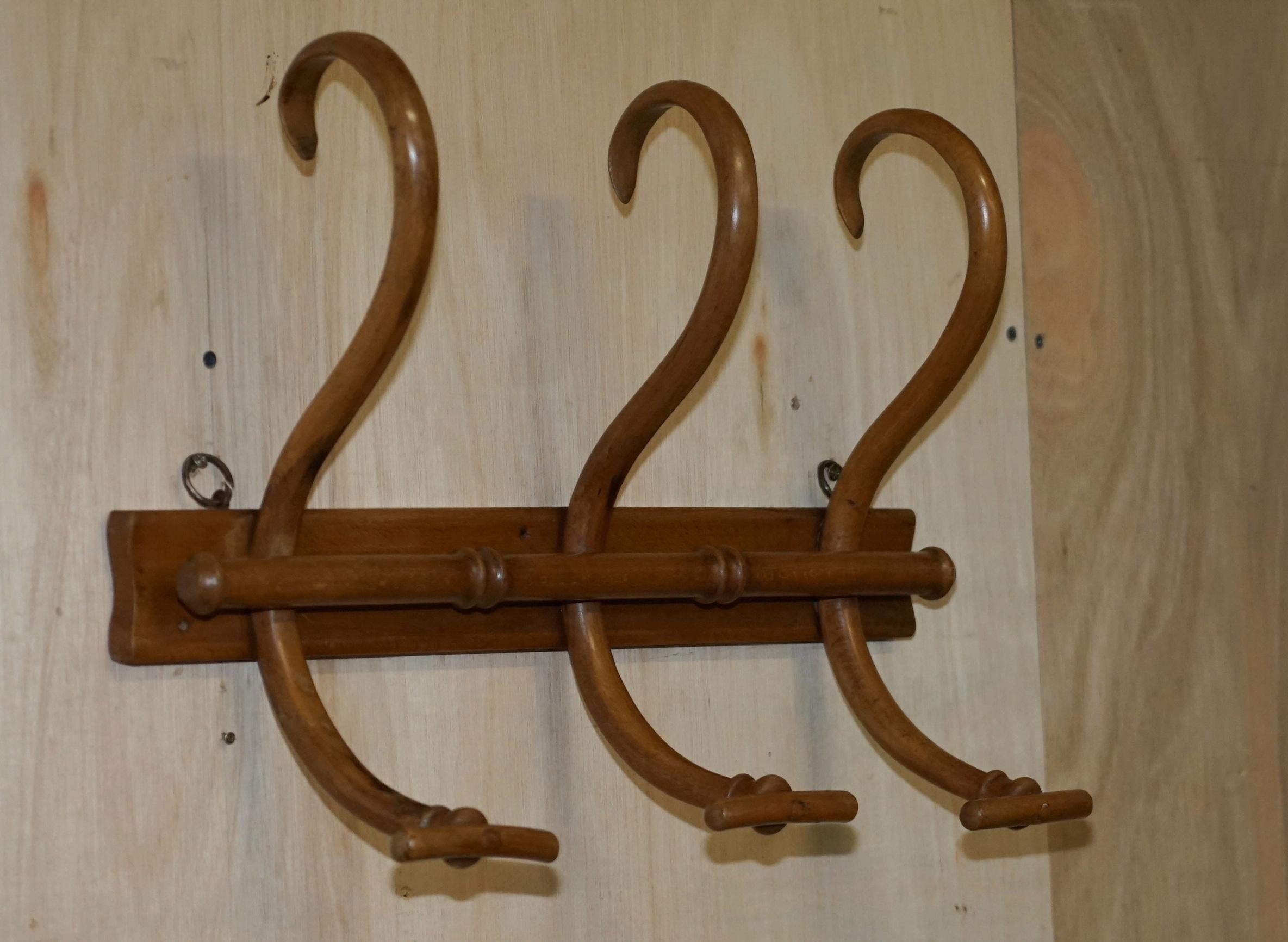 Original circa 1900s Thonet Bentwood Coat Rack Exquisite Craftsmanship Must See For Sale 12