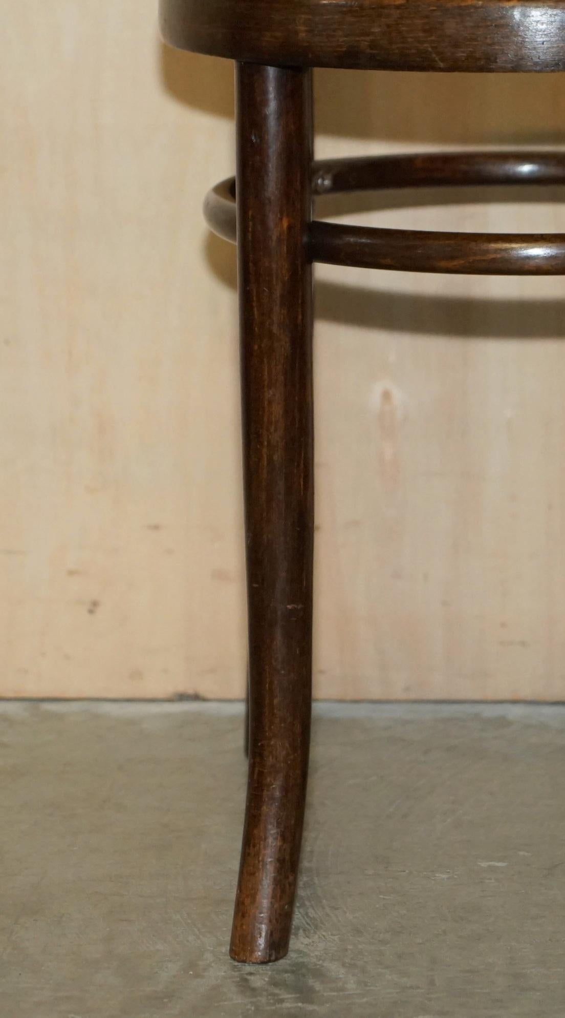 Hand-Crafted Original circa 1920's Mundus Vienna Austria Bentwood High Back Kitchen Chair For Sale