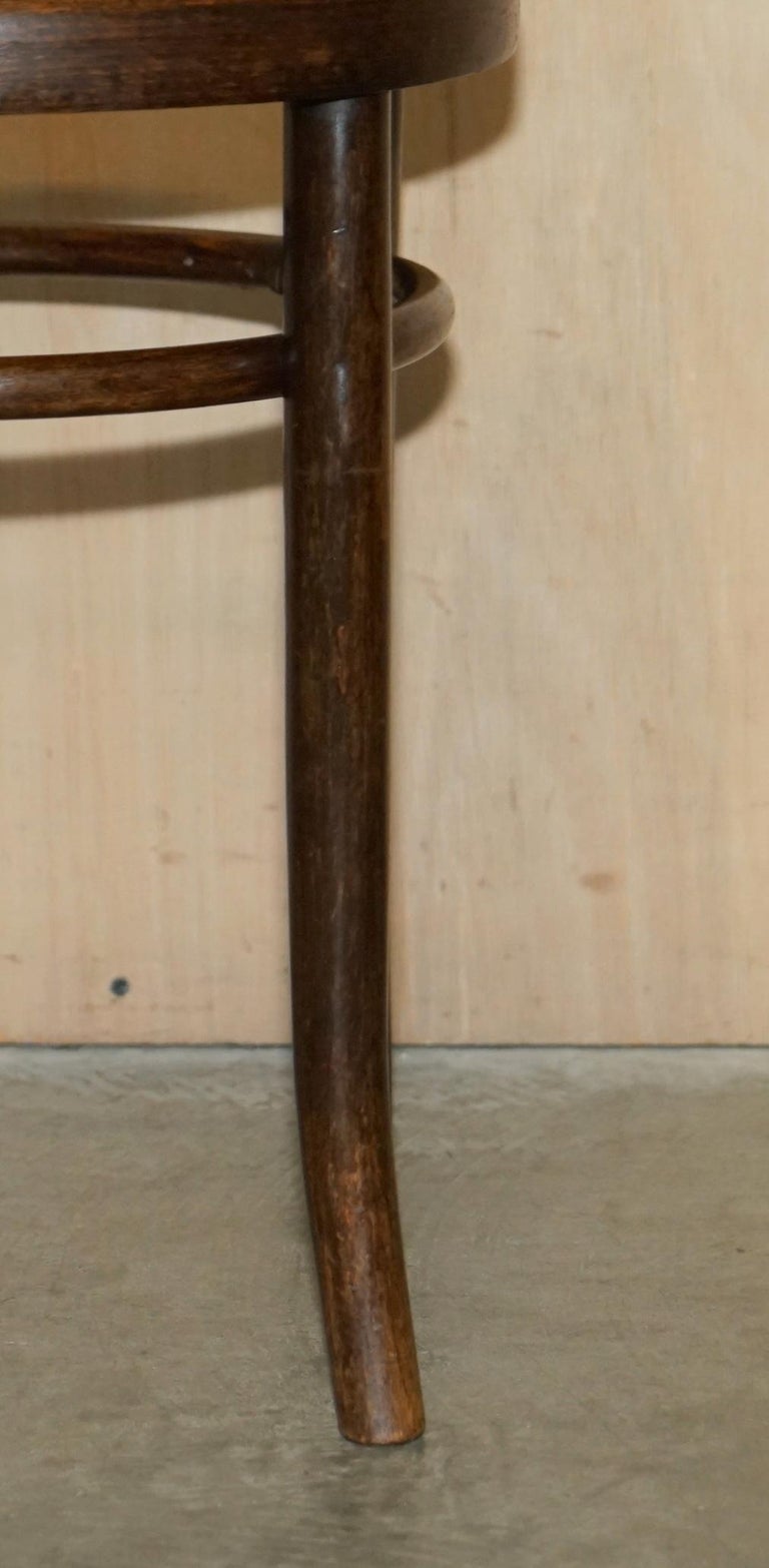 Original circa 1920's Mundus Vienna Austria Bentwood High Back Kitchen