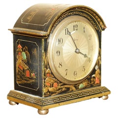 Original circa 1930's Asprey London Chinoiserie Mantle Clock Lovely Decoration
