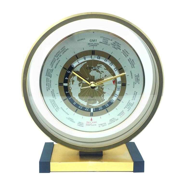 Original Citizen Table Clock in Metal, 1950s