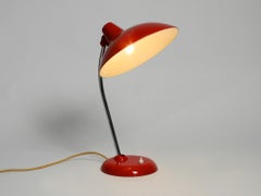 Original Classic Red Kaiser Idell Metal Table Lamp Model 6786 from the 1960s