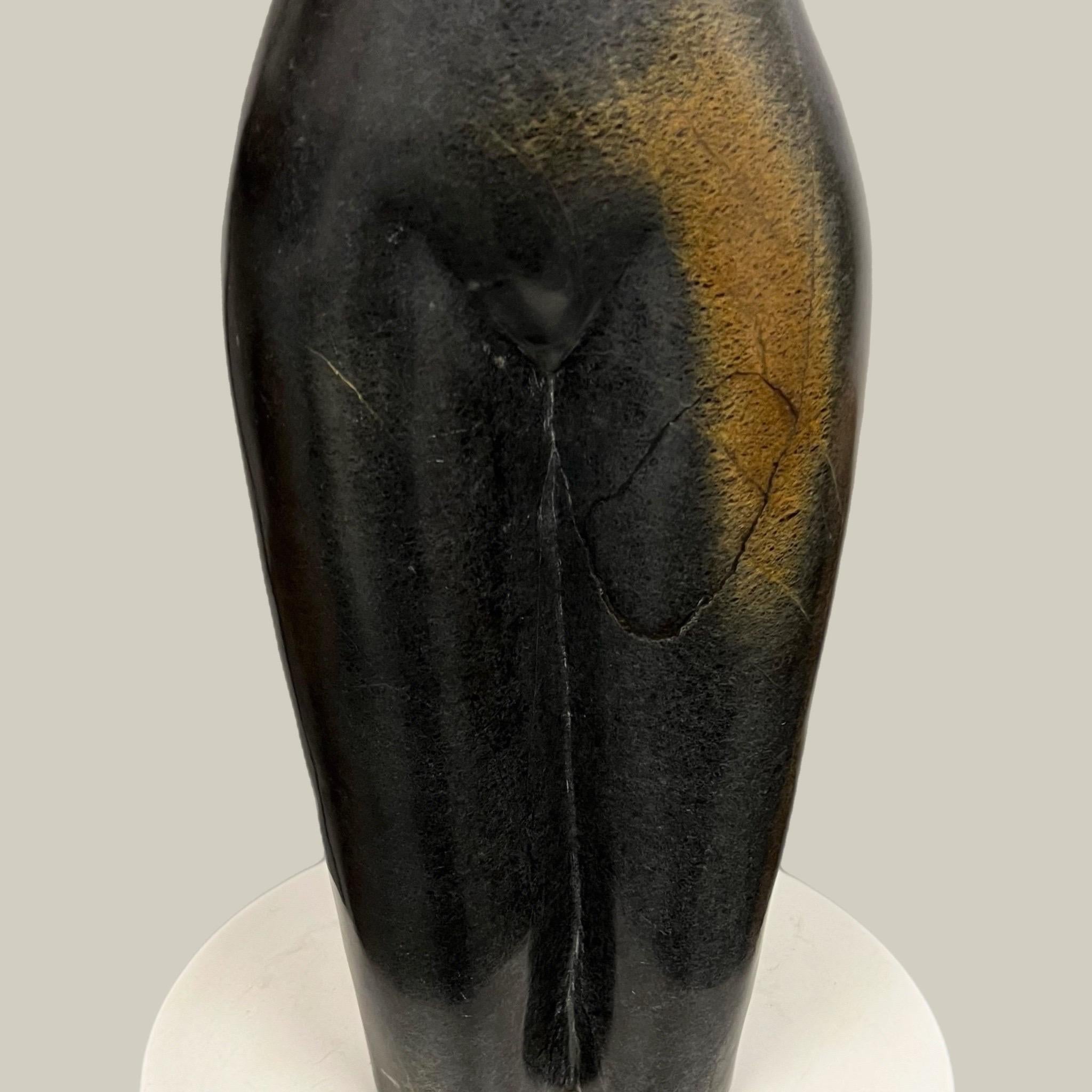 Original Cloppas Kamere Signed Nude Torso Modern Springstone Sculpture 3