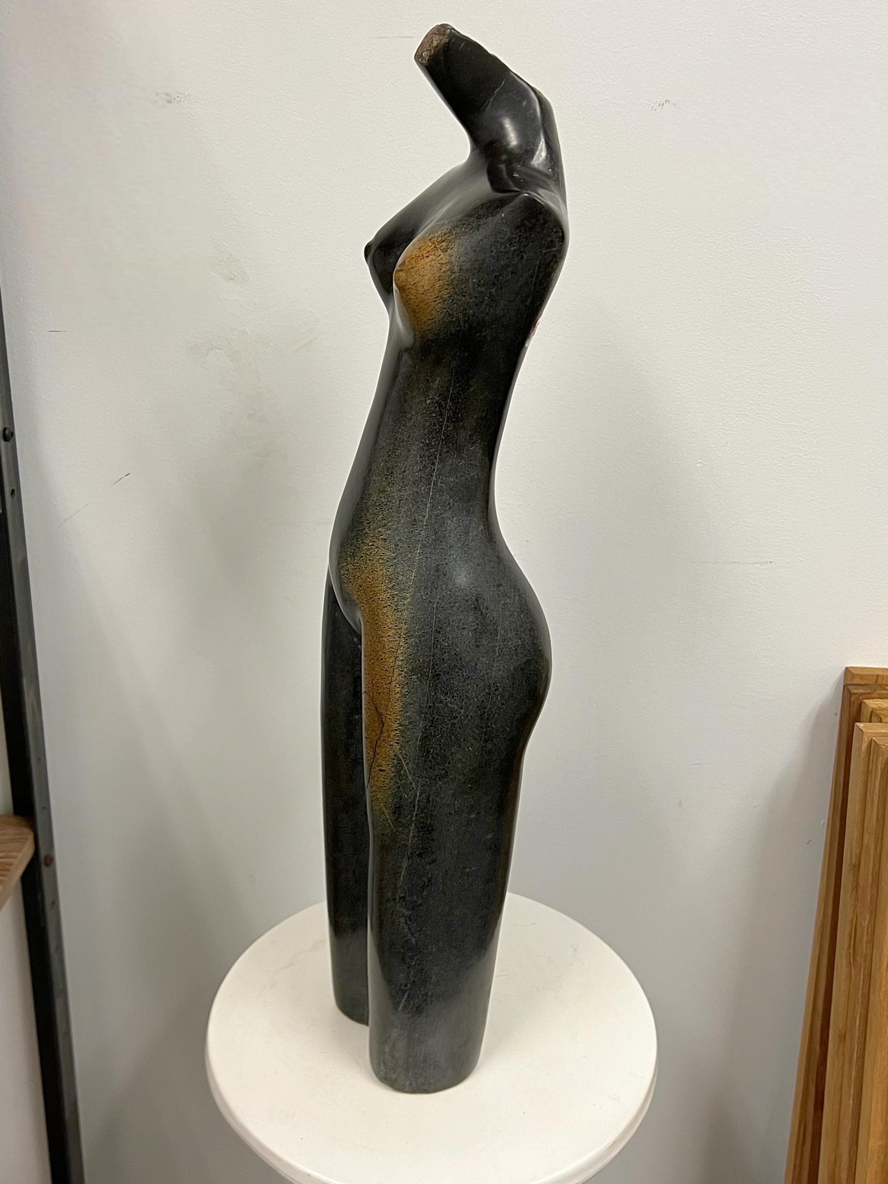 Other Original Cloppas Kamere Signed Nude Torso Modern Springstone Sculpture