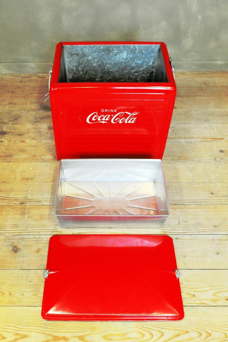 Original Coca Cola Bottle Cooler, 1955 For Sale at 1stDibs
