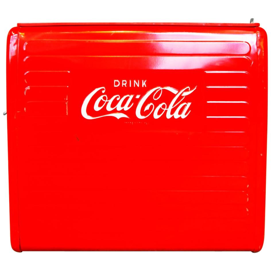Original Coca Cola Bottle Cooler, 1955 For Sale