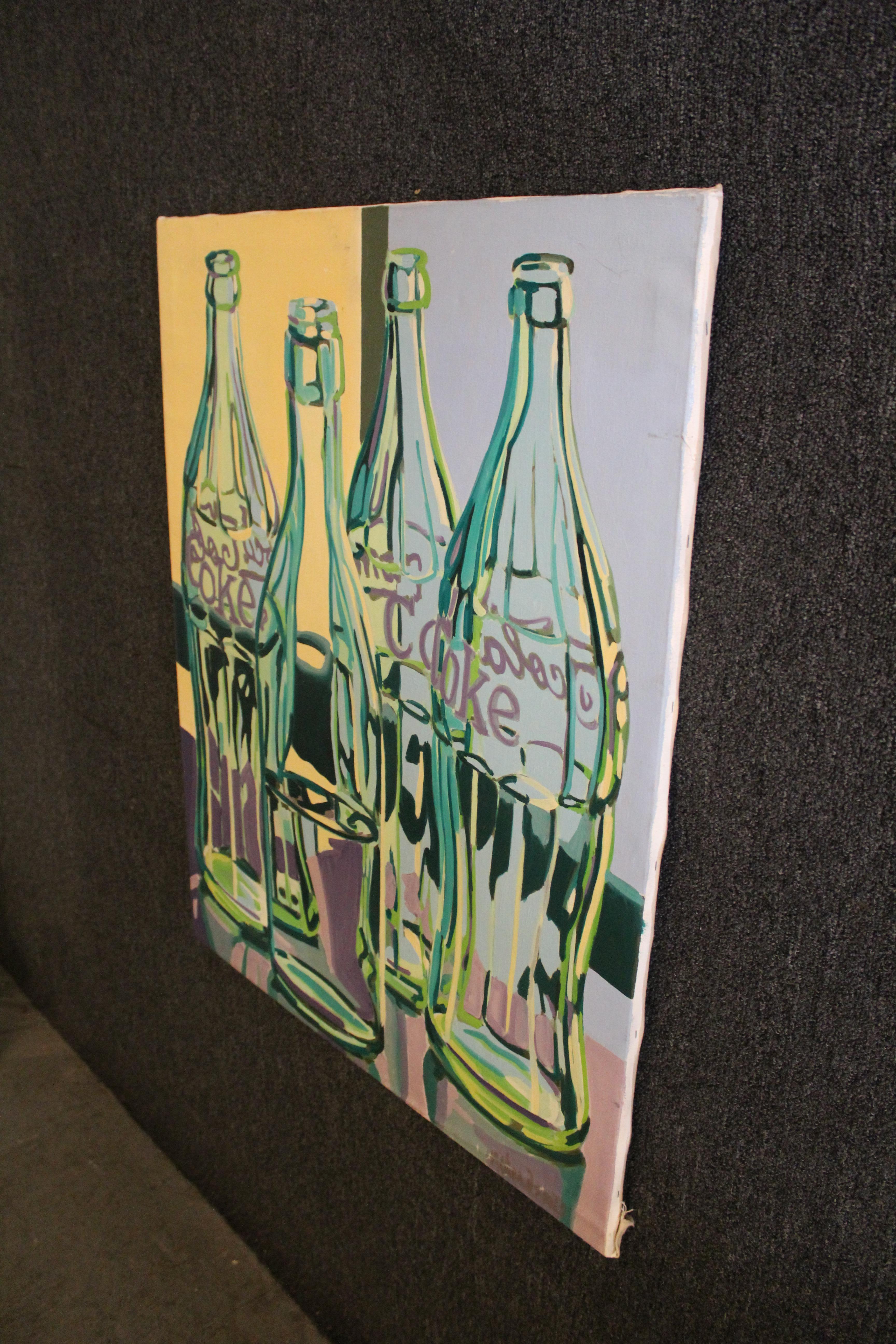 Original Coca-Cola Pop Art Segeltuch-Stillleben im Zustand „Gut“ im Angebot in Brooklyn, NY