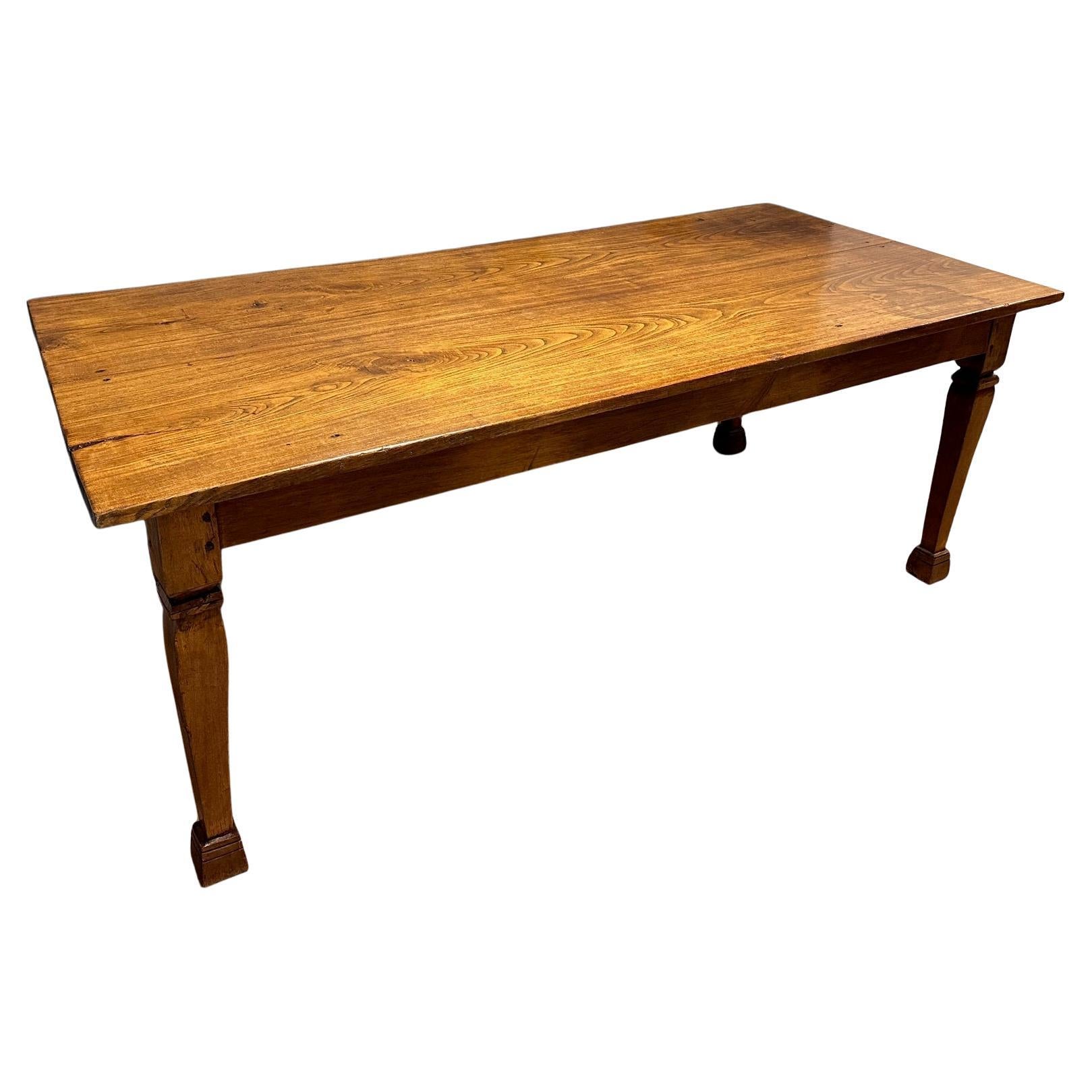 Original colonial Dutch East Indies farmhouse table For Sale