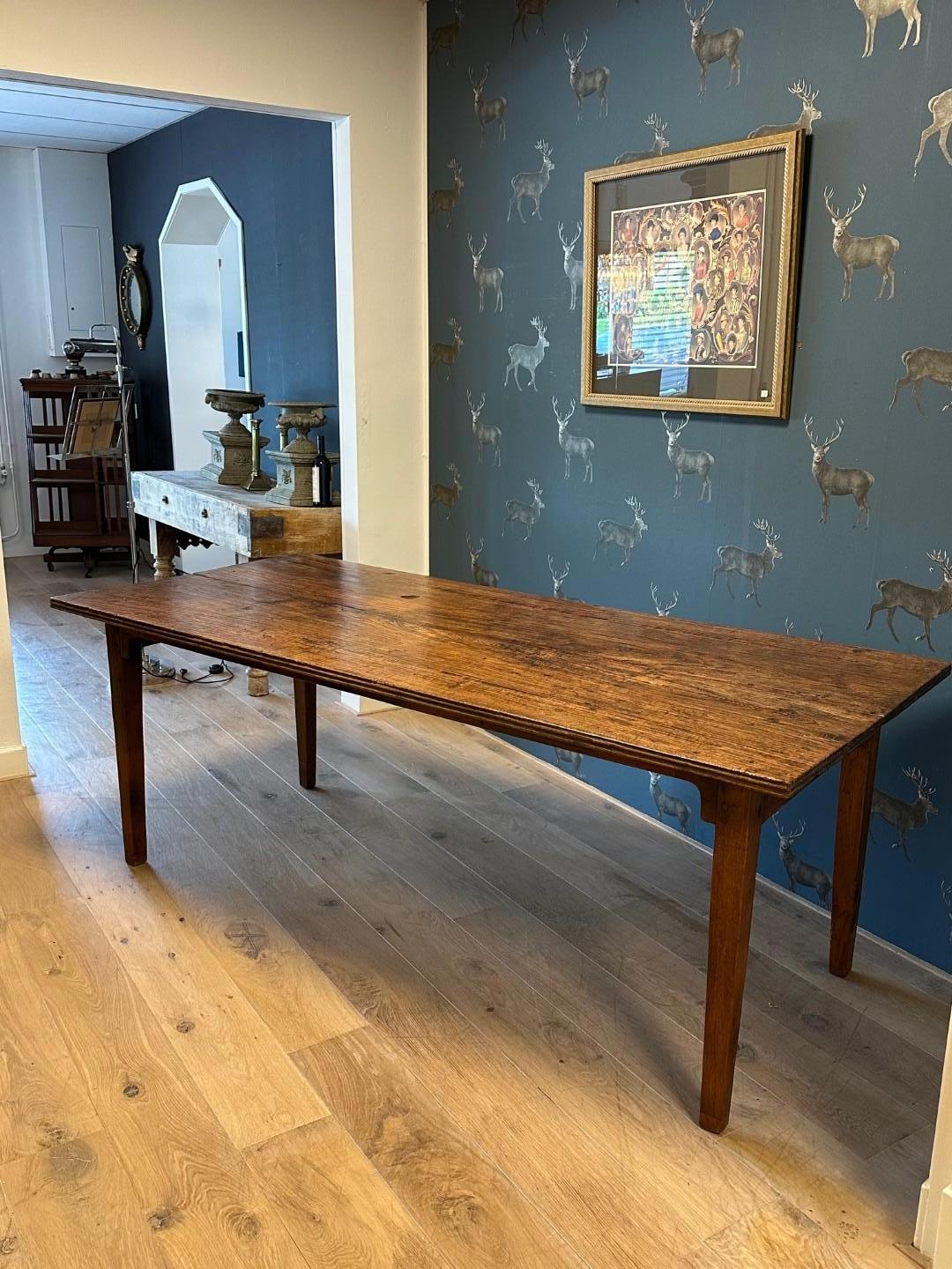 Teak Original colonial farmhouse table For Sale