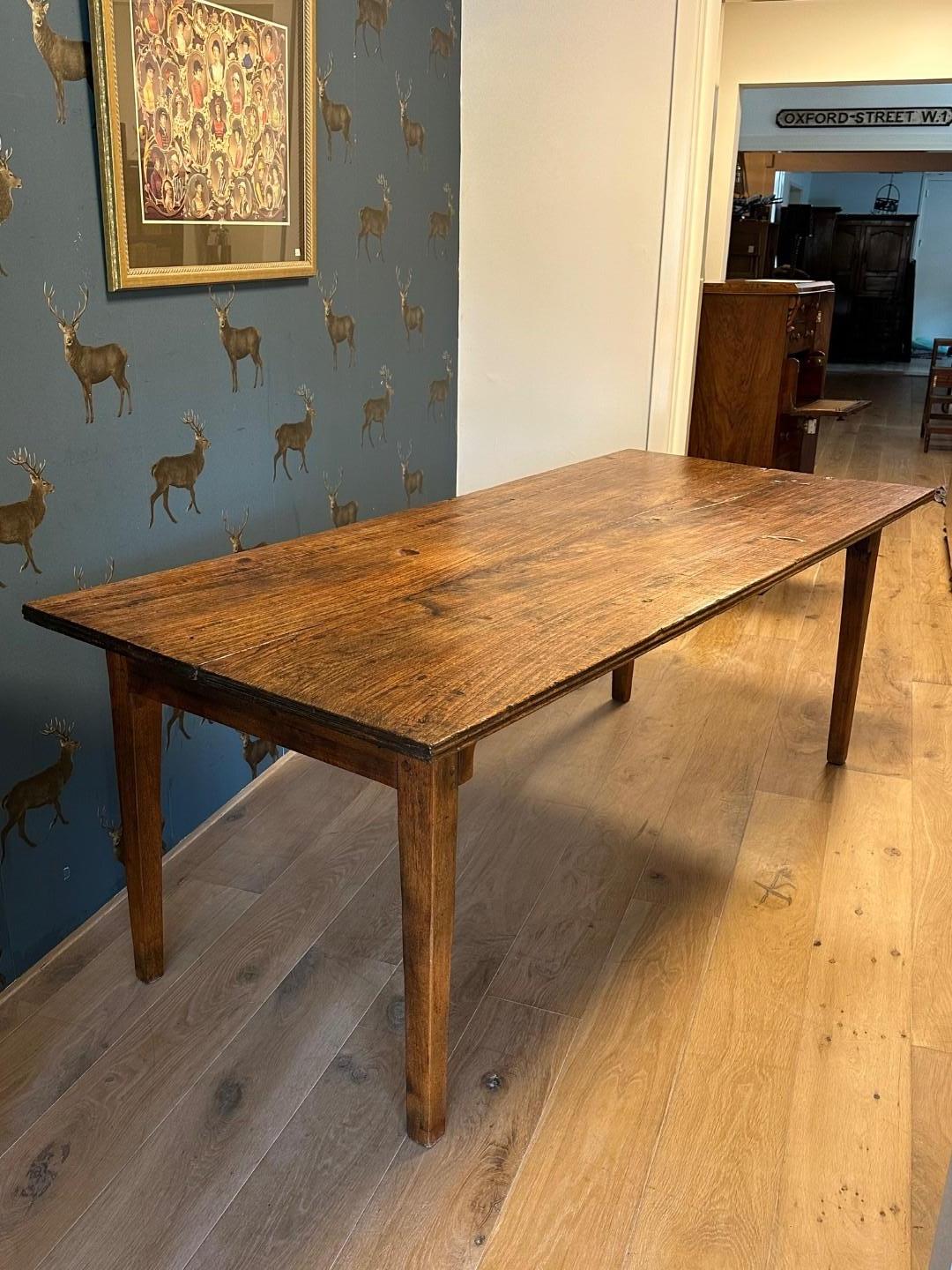 Original colonial farmhouse table For Sale 2