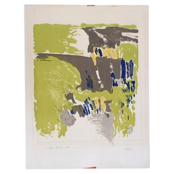 Original Color Lithograph on Van Gelder Zonen Paper by Jörgen Fogelqvist, 1980s