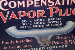 Original Compensating Vapor Plug Litho Advertising Sign