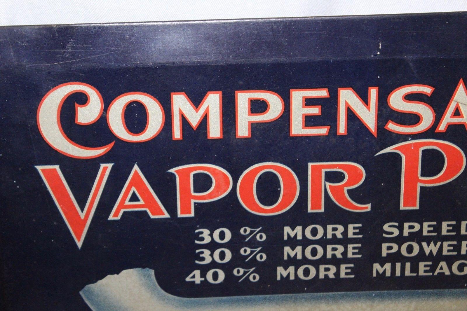 Original Compensating Vapor Plug Litho Advertising Sign For Sale 2