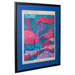 Original Concert Poster, American, Psychedelic Art, Berkeley Free Press, C.1970