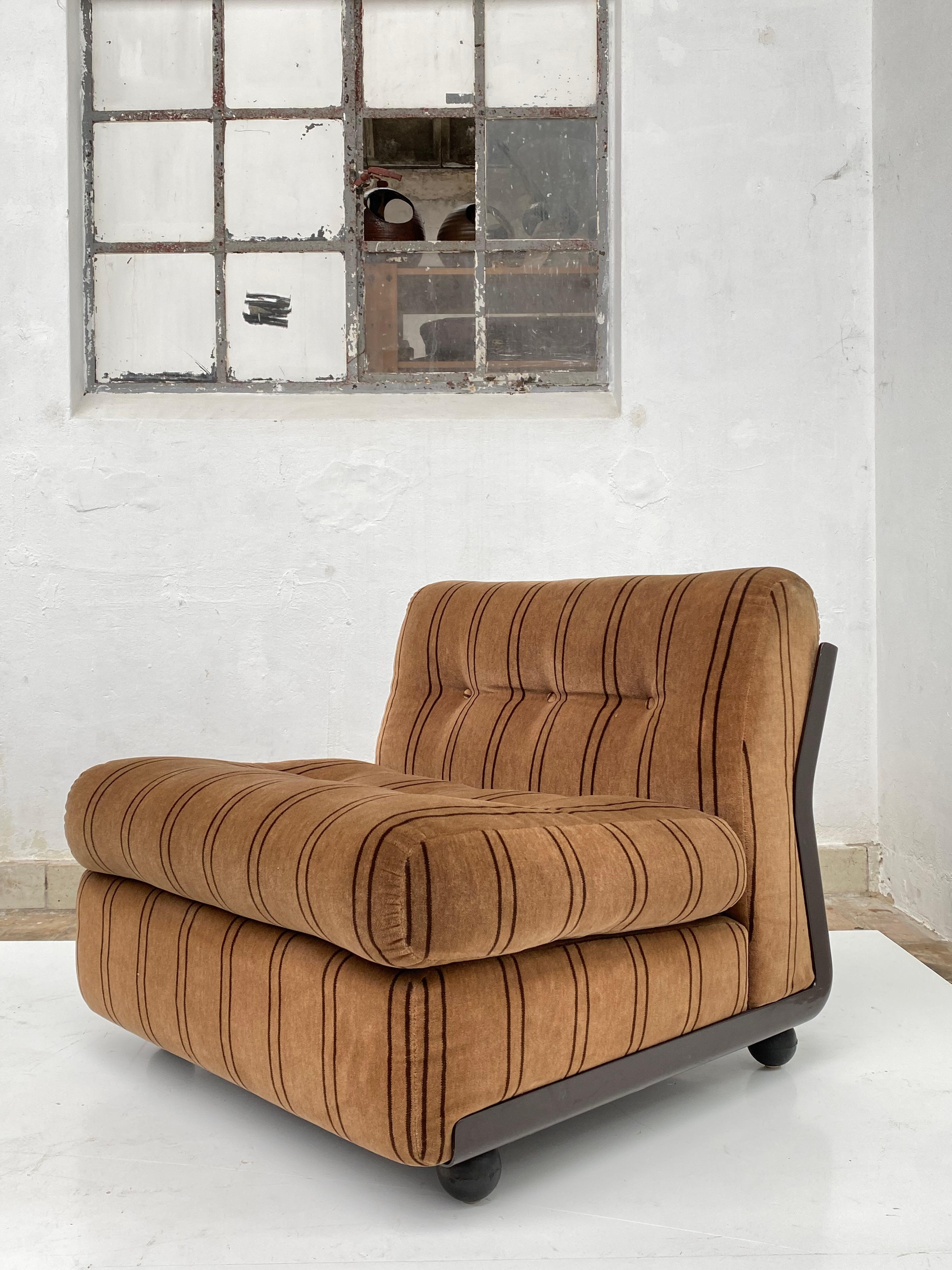 Original Condition Mario Bellini 'Amanta' Lounge Chair B&B Italia Made in 1978 2