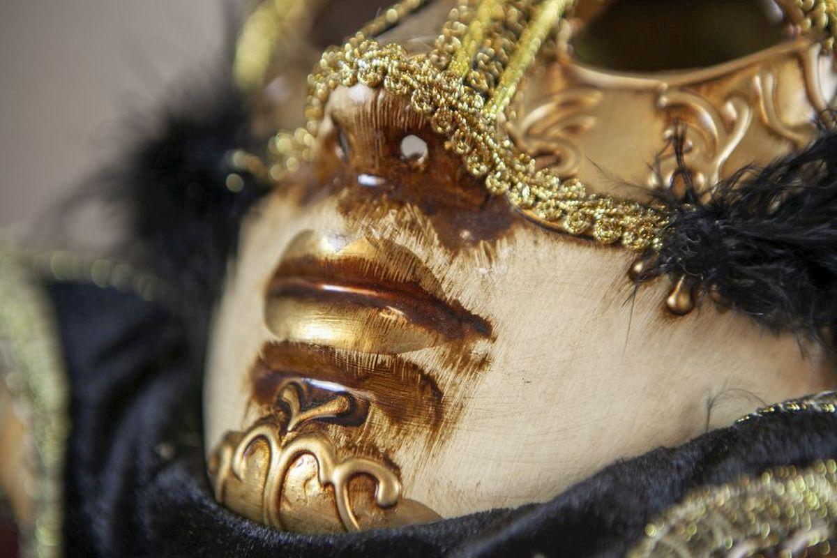 Maschere veneziane Ca'Macan originali e contemporanee in cartapesta In condizioni buone a Opole, PL