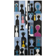 Original Contemporary Modern Oil on Canvas by Le Roi Johnson, Buffalo, NY