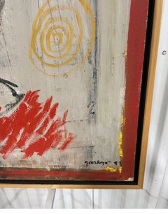 Original Contemporary Oil Portrait of Man's Face, 33x27.75 Inches