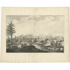 Original Kupfergravierter antiker Druck der Stadt Peking in China, 1668