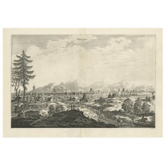 Original Kupfergravierter antiker Druck der Stadt Peking in China, 1668