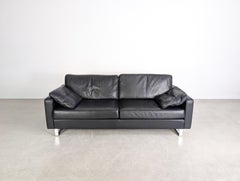 Original COR Conseta Dreisitzer Sofa Design Couch Leder schwarz