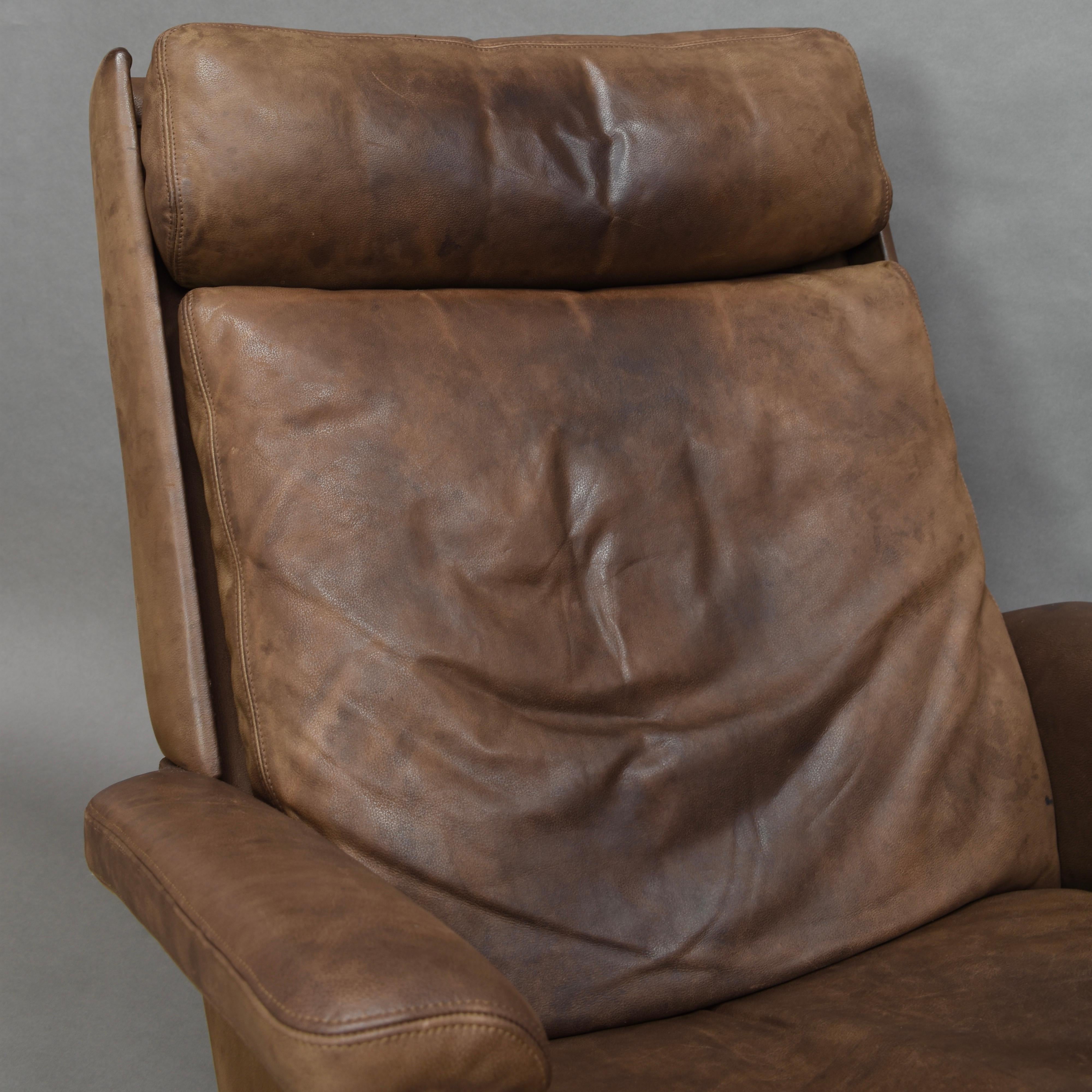 Original COR Full Leather Lounge Armchair by Reinhold & Hans Schröpfer, 1976 3