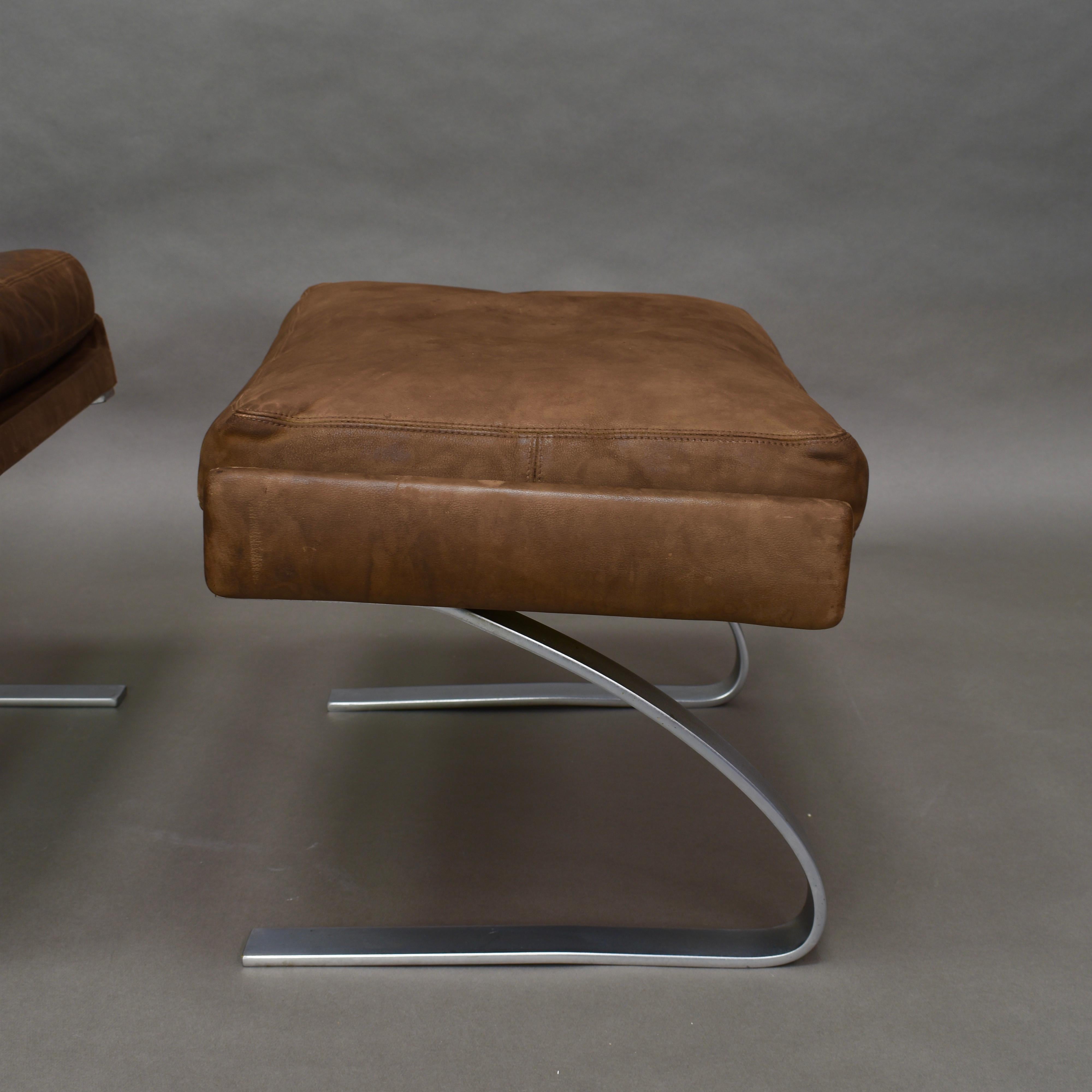 Original COR Full Leather Lounge Armchair by Reinhold & Hans Schröpfer, 1976 1