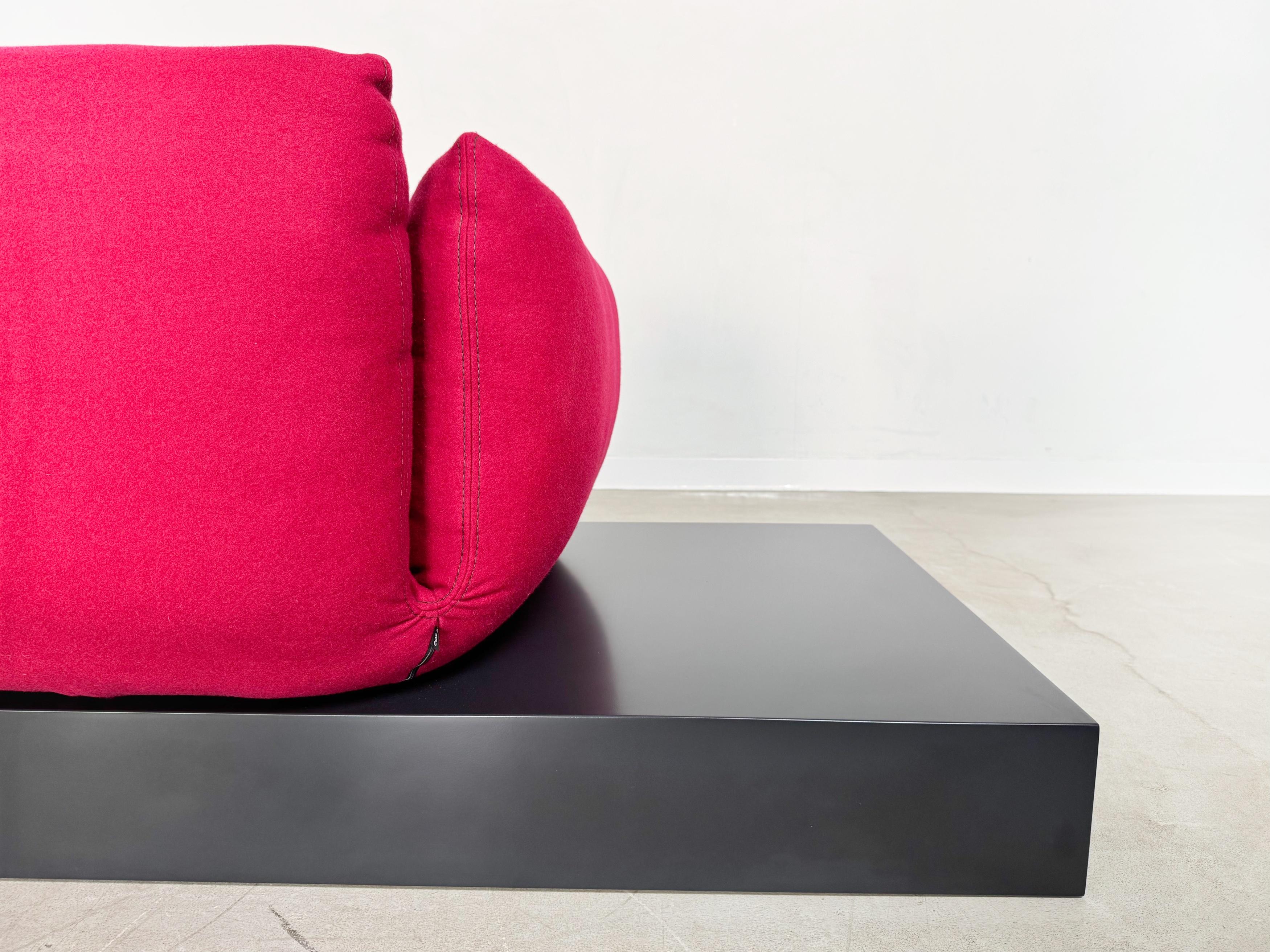 Couchon de canapé COR Jalis Jehs & Laub Filz motif magenta en vente 3