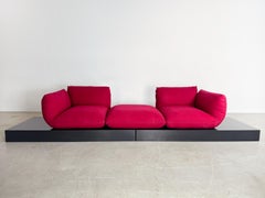 Original COR Jalis Sofa Couch Jehs & Laub Filz magenta Design
