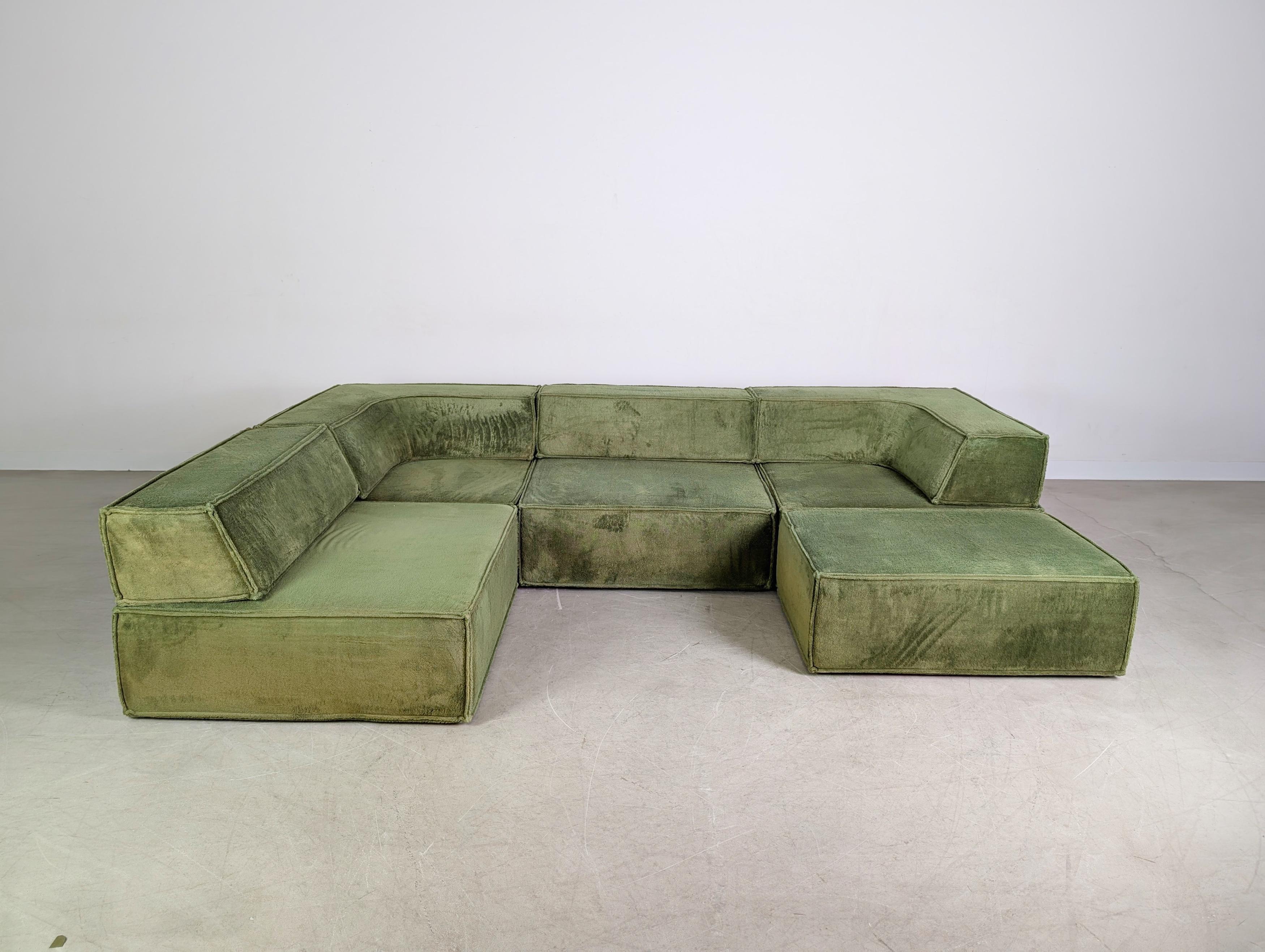 Original COR Trio Modulsofa Midcentury Sofa Design Couch 1970s en vente 4