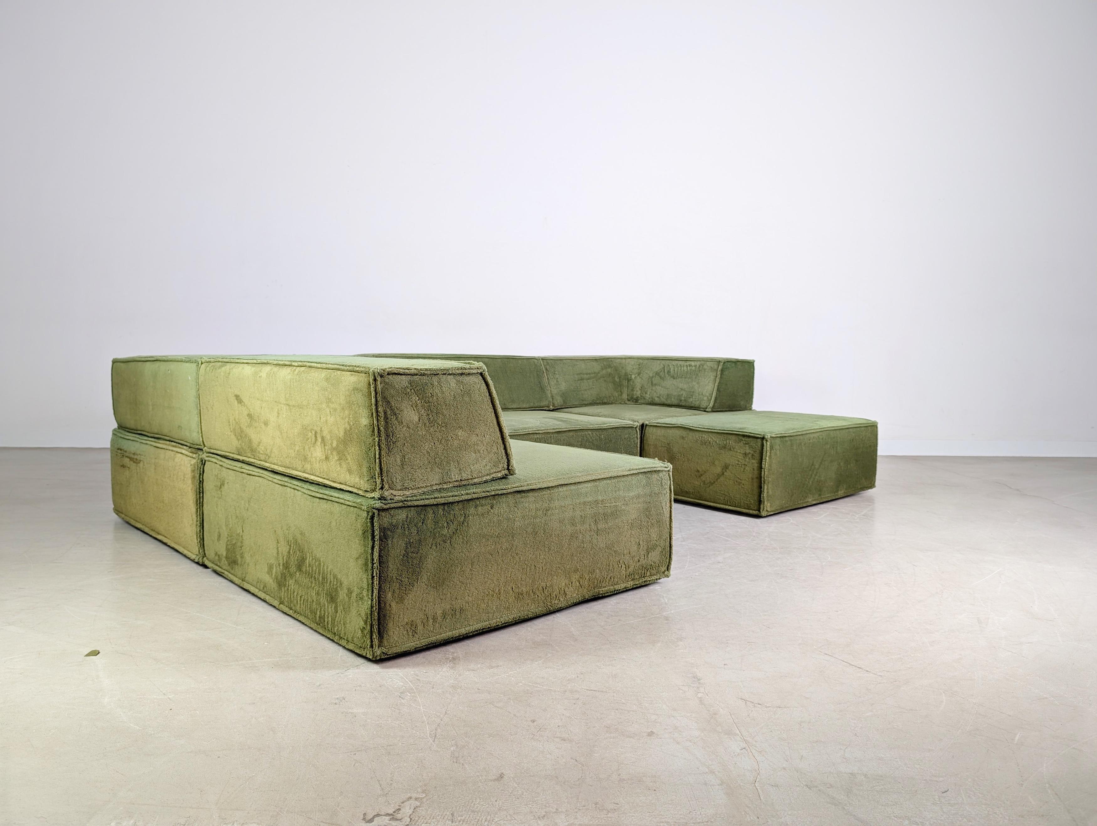 Original COR Trio Modulsofa Midcentury Sofa Design Couch 1970s en vente 5