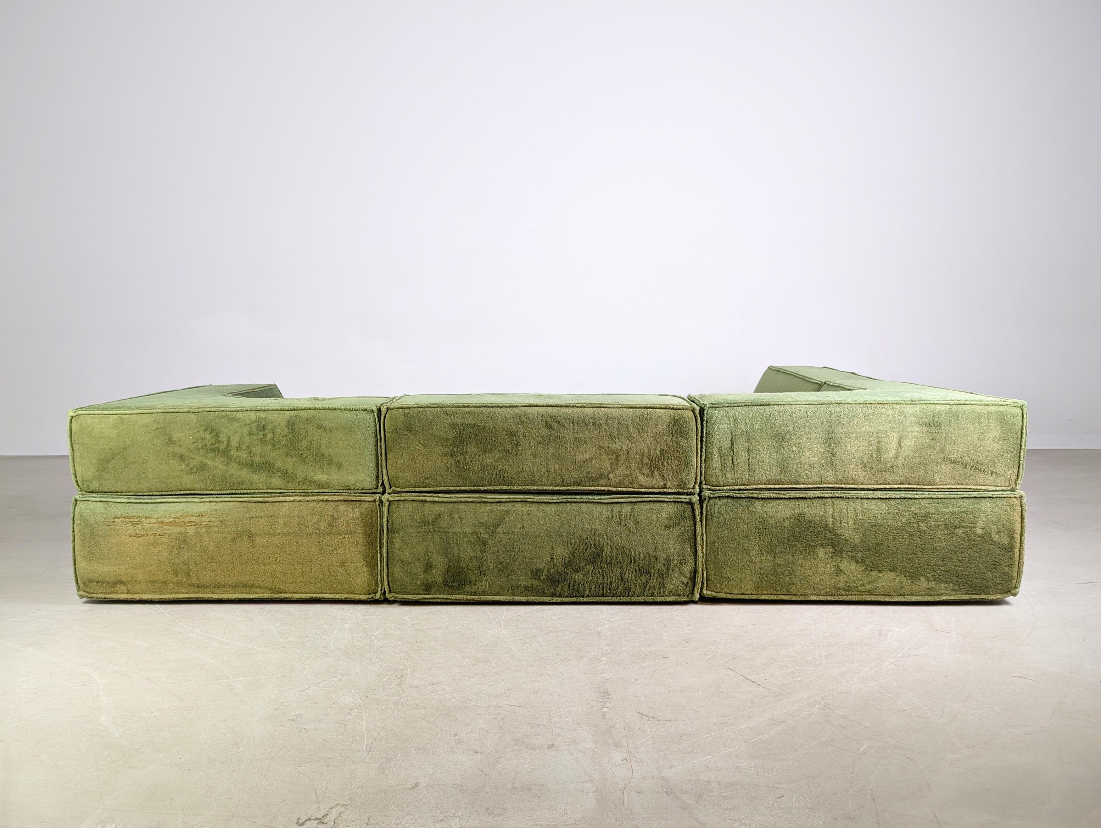Mid-Century Modern Original COR Trio Modulsofa Midcentury Sofa Design Couch 1970s en vente
