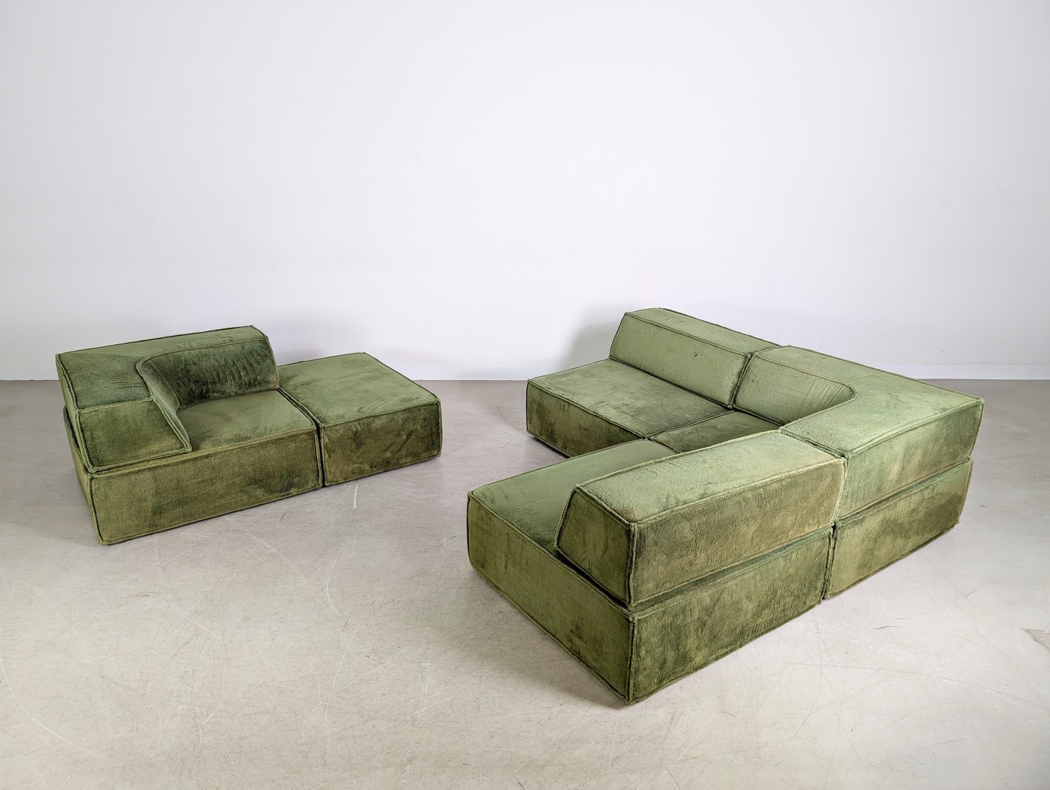Allemand Original COR Trio Modulsofa Midcentury Sofa Design Couch 1970s en vente