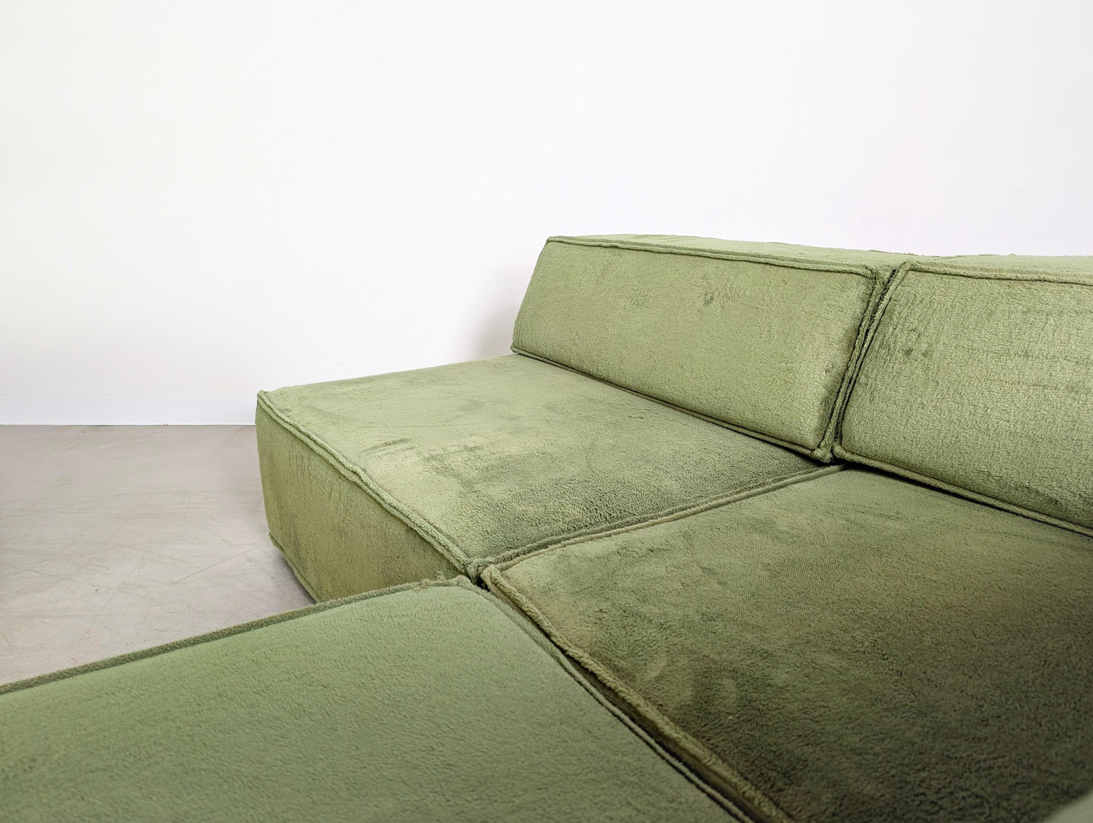 Original COR Trio Modulsofa Midcentury Sofa Design Couch 1970s en vente 2