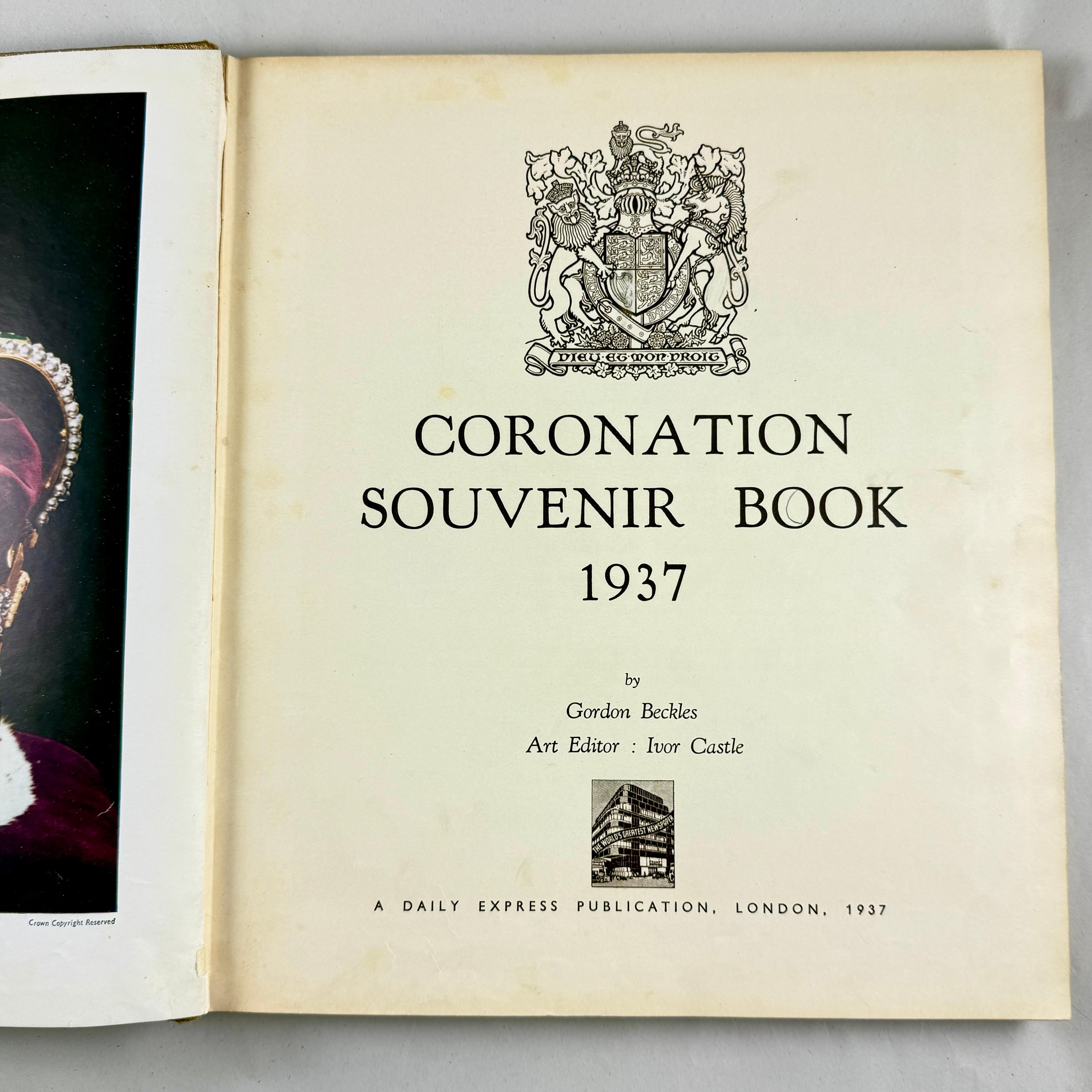 Original Krönungs-Souvenirbuch von König Georg VI - London  1937 (Englisch) im Angebot
