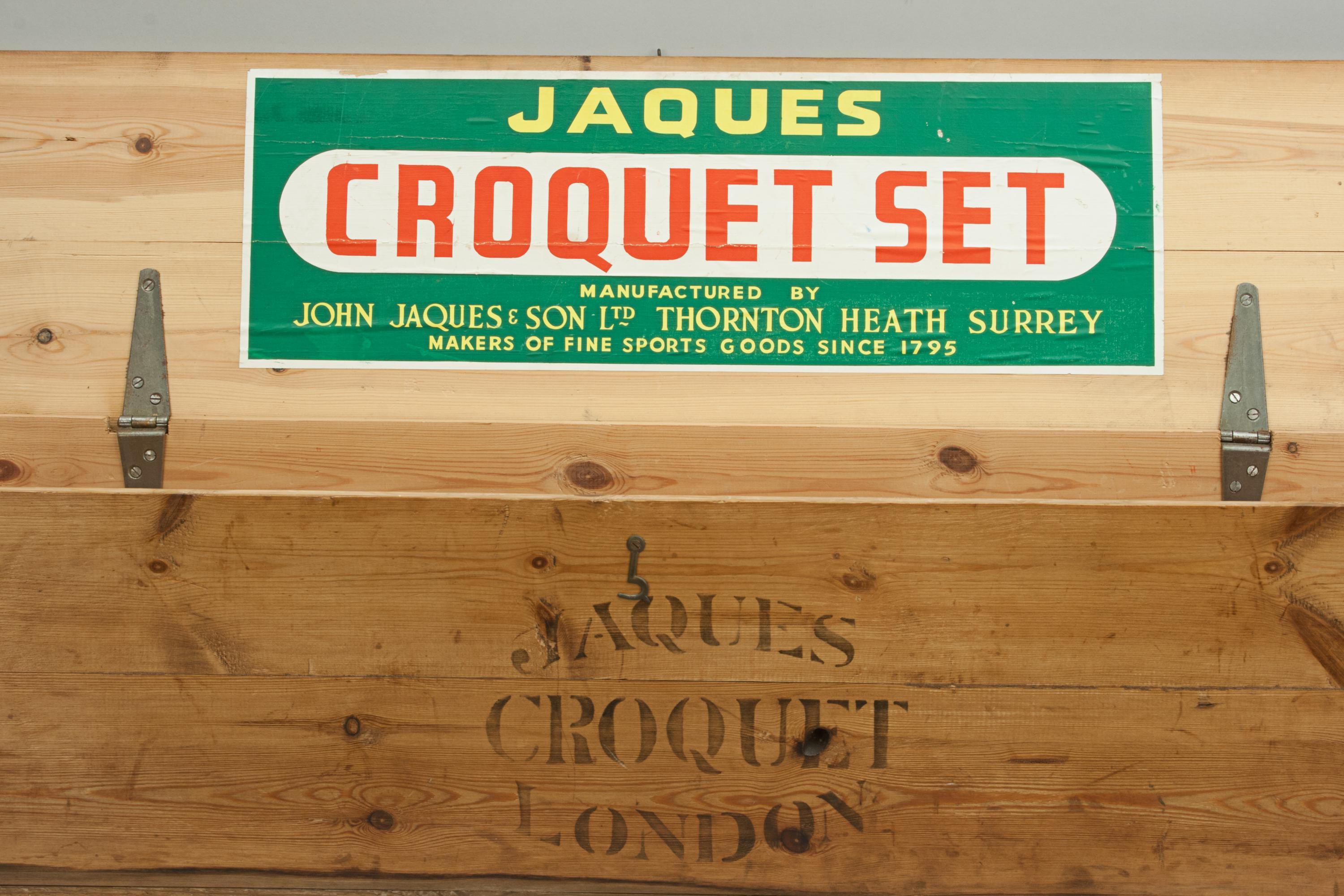 Original Croquet Set by John Jaques, Boxwood Mallets For Sale at 1stDibs
