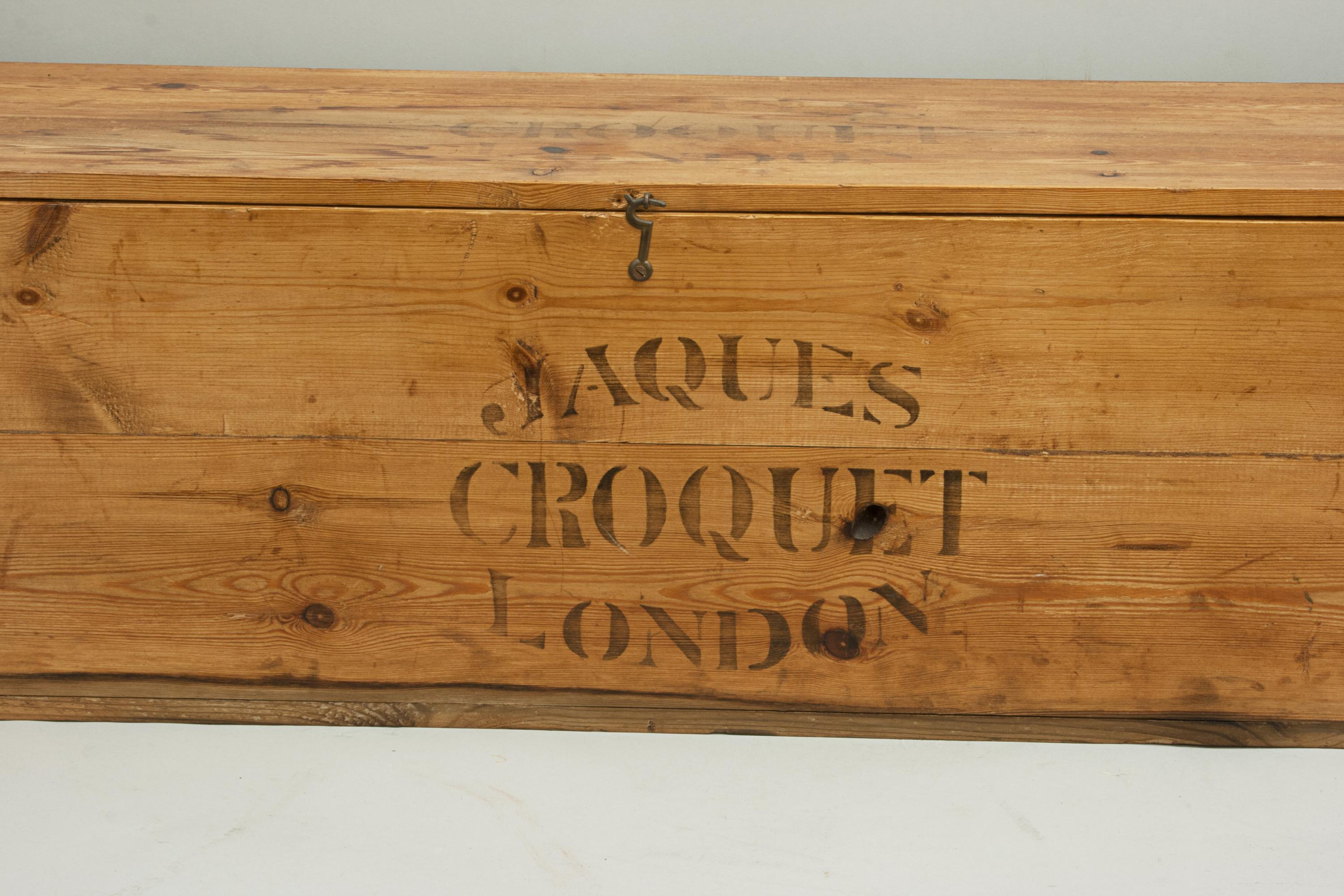 Original Croquet Set by John Jaques, Boxwood Mallets For Sale at 1stDibs