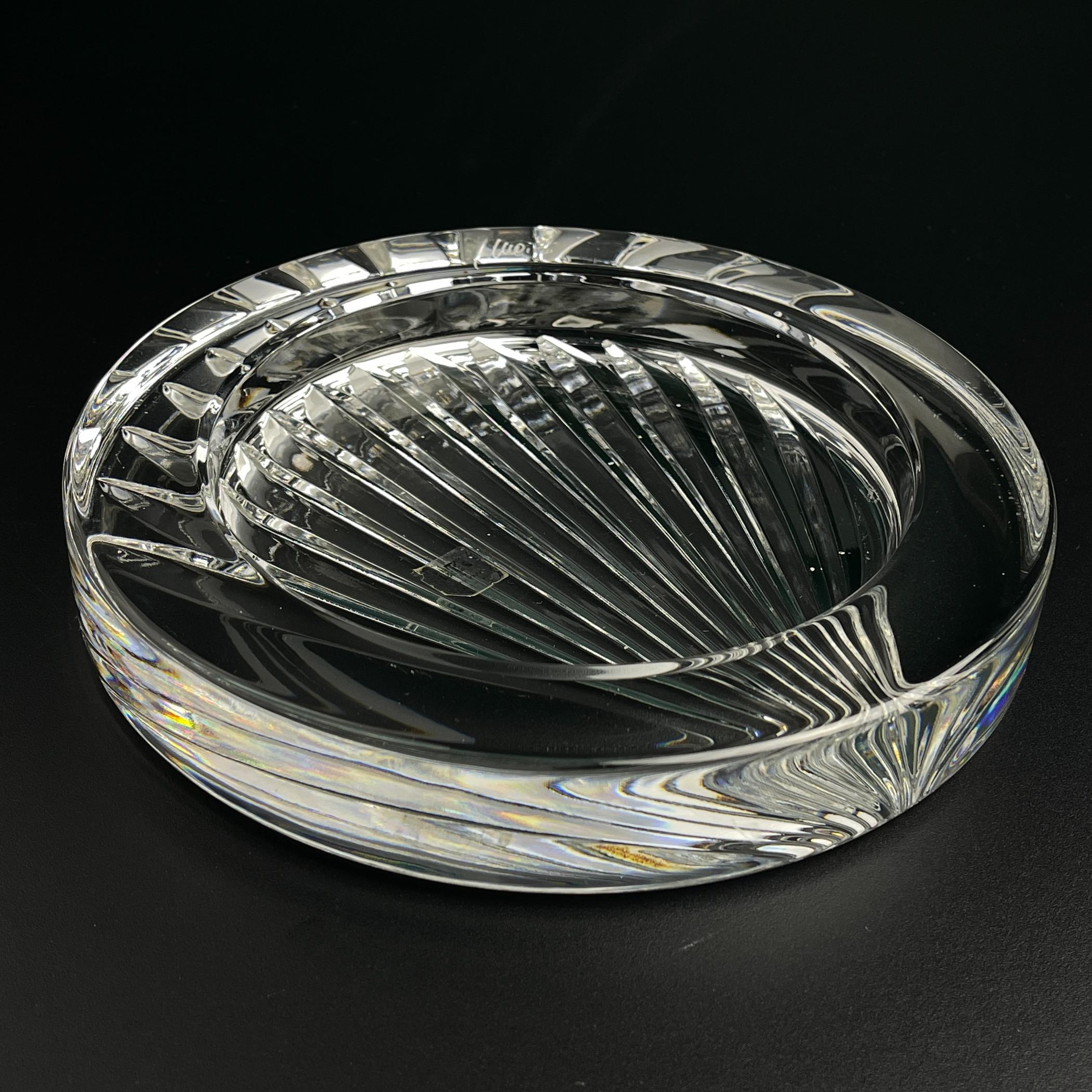 Cenicero original de cristal de Mario Cioni, Italia, años 70 en venta 7