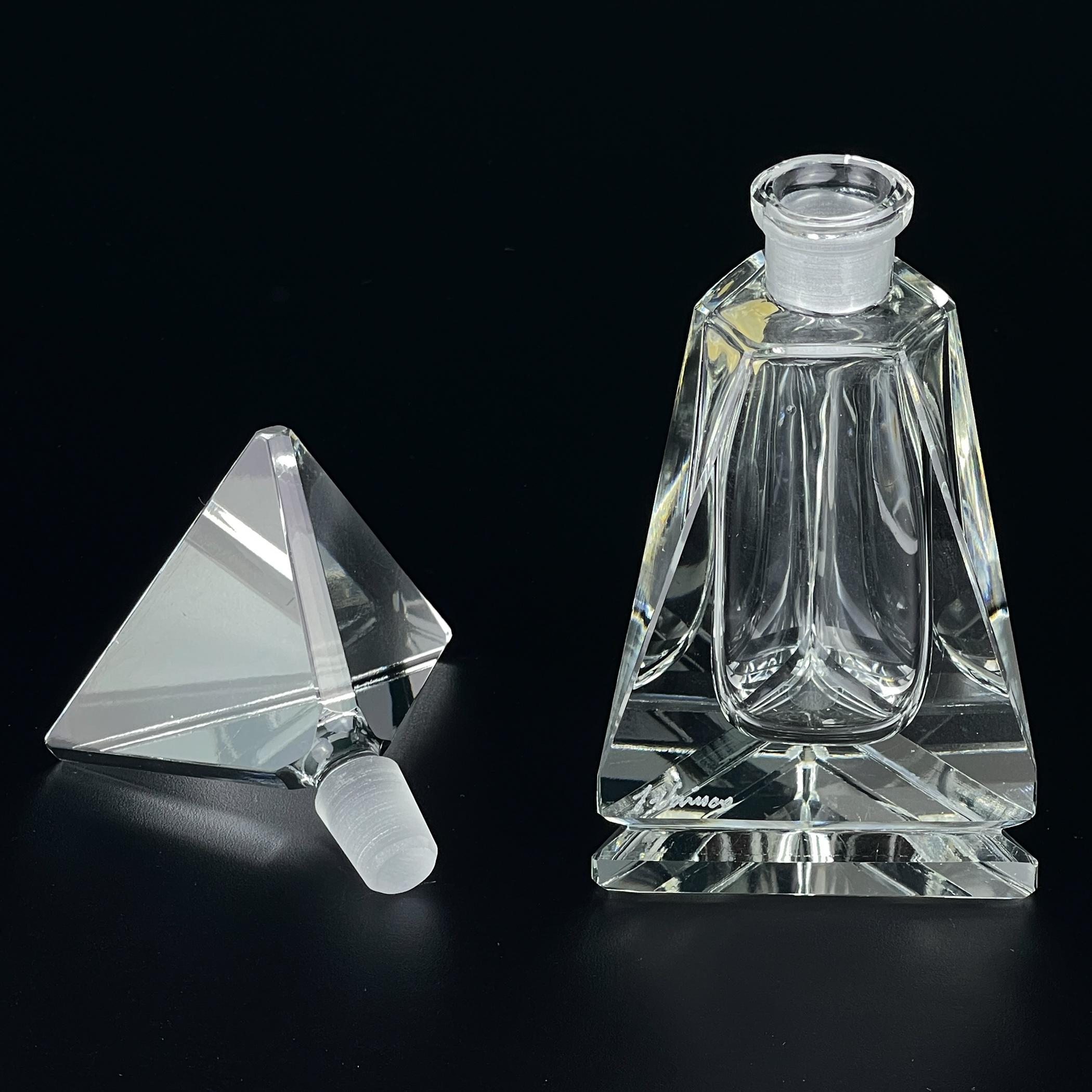 Original crystal perfume bottle by Italo Varisco for Varisco, Italy, 1960s For Sale 4