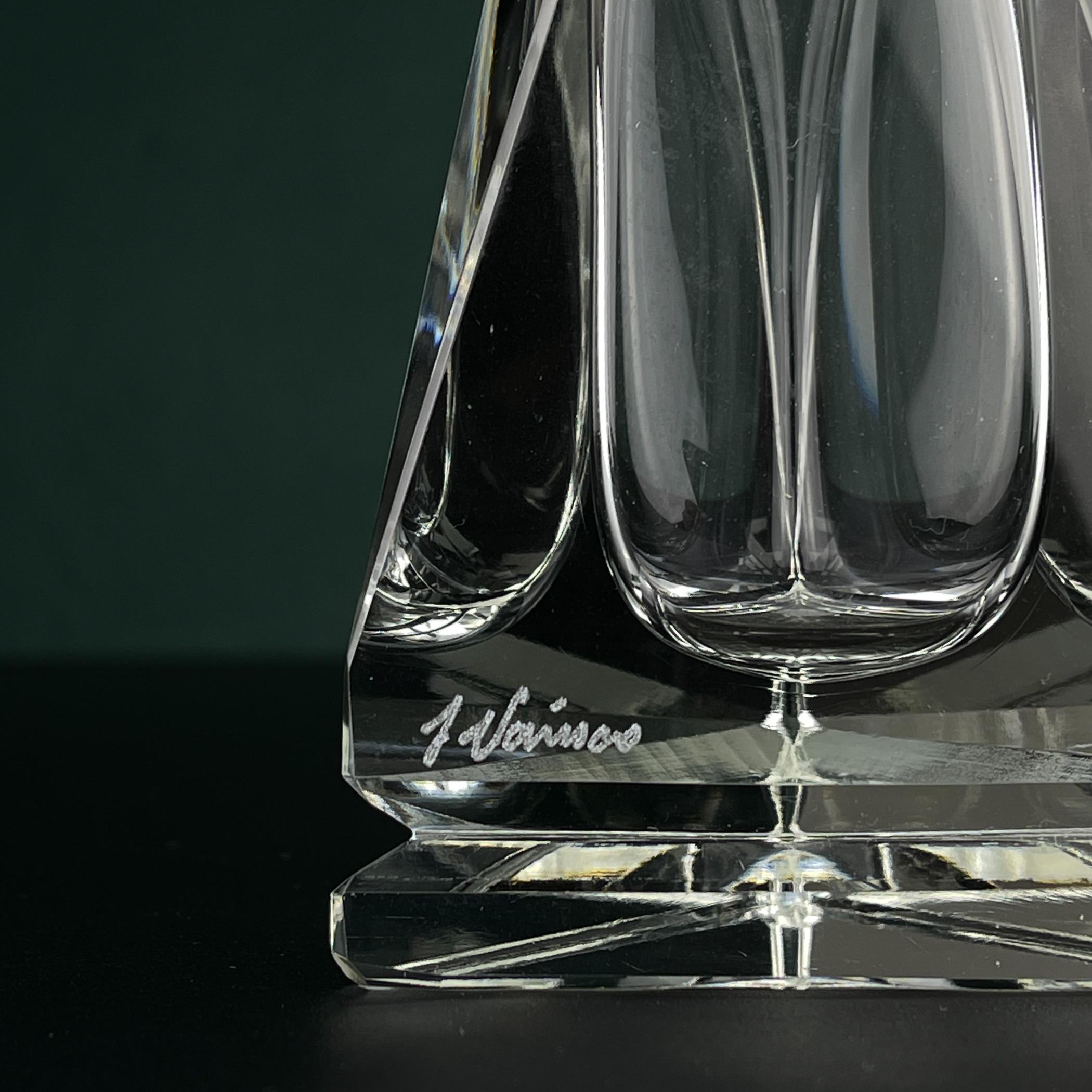 Mid-Century Modern Original crystal perfume bottle by Italo Varisco for Varisco, Italy, 1960s For Sale