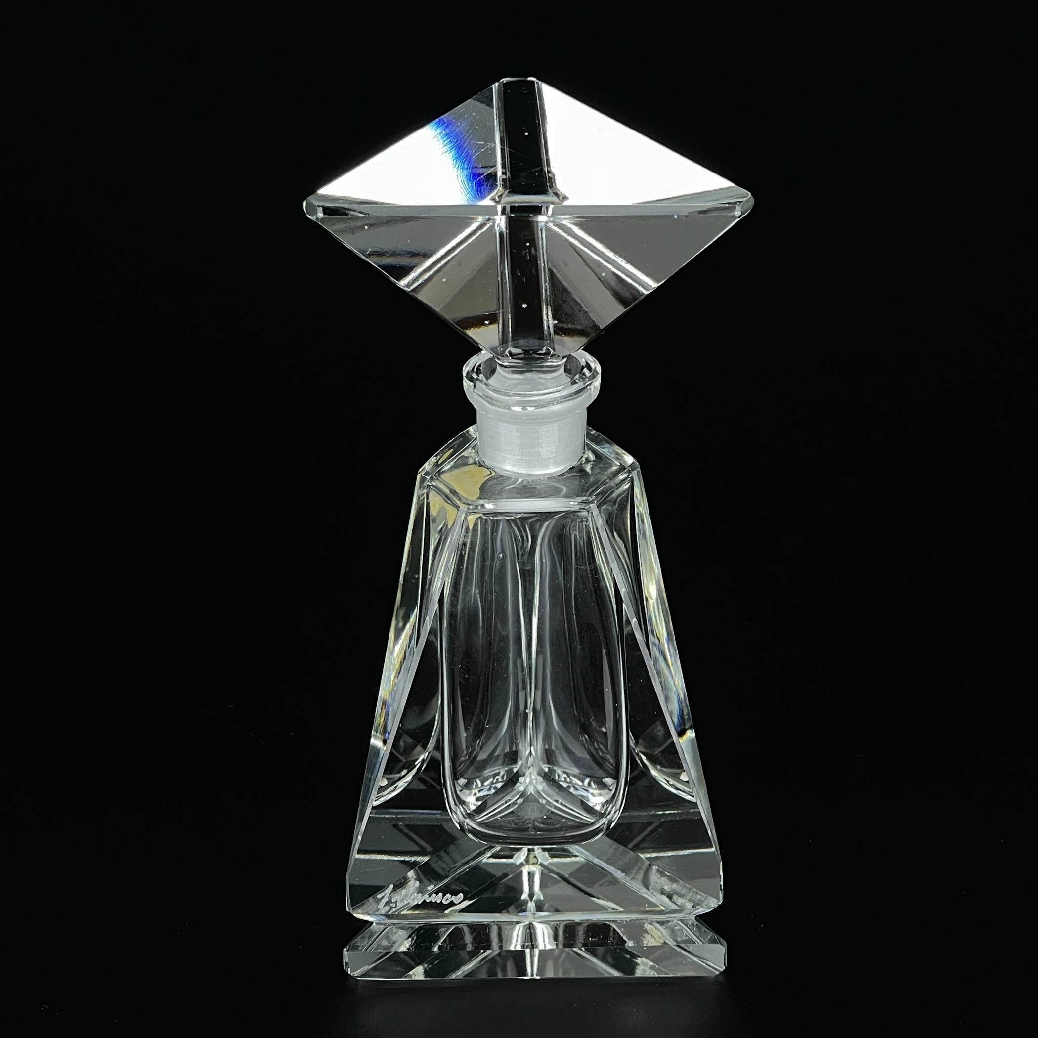 Italian Original crystal perfume bottle by Italo Varisco for Varisco, Italy, 1960s For Sale