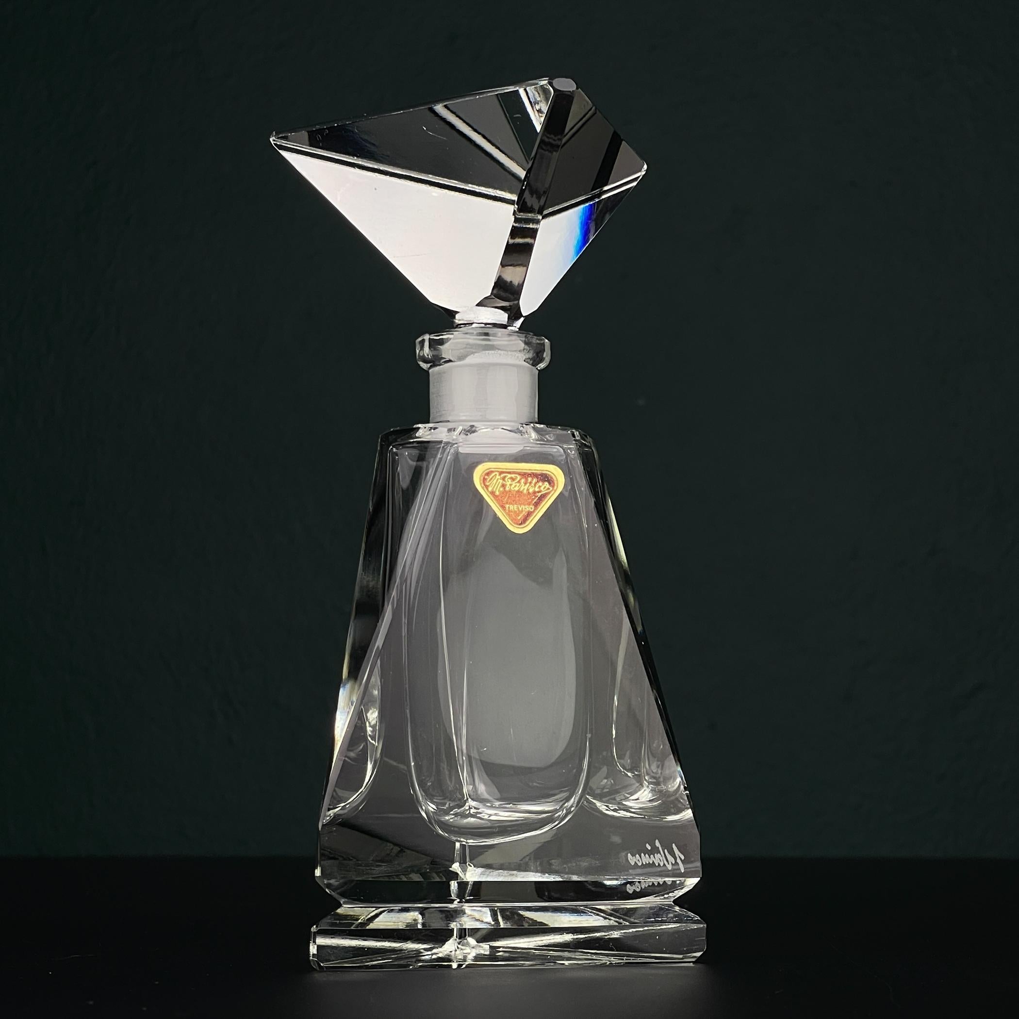 20th Century Original crystal perfume bottle by Italo Varisco for Varisco, Italy, 1960s For Sale