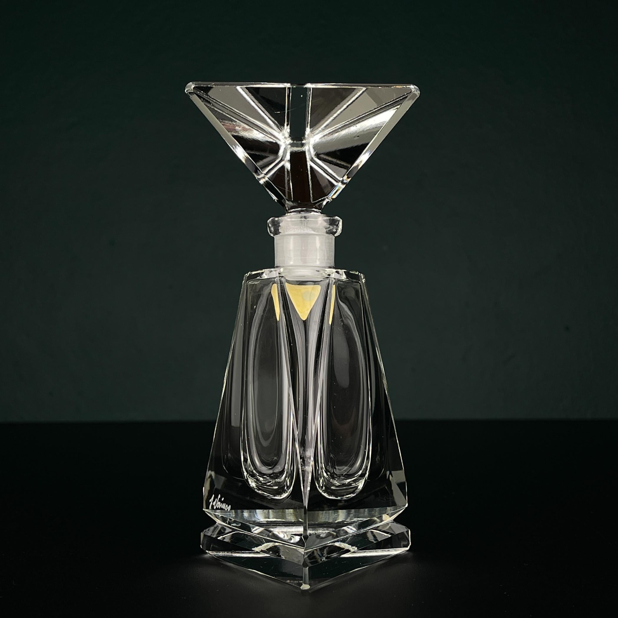 Crystal Original crystal perfume bottle by Italo Varisco for Varisco, Italy, 1960s For Sale