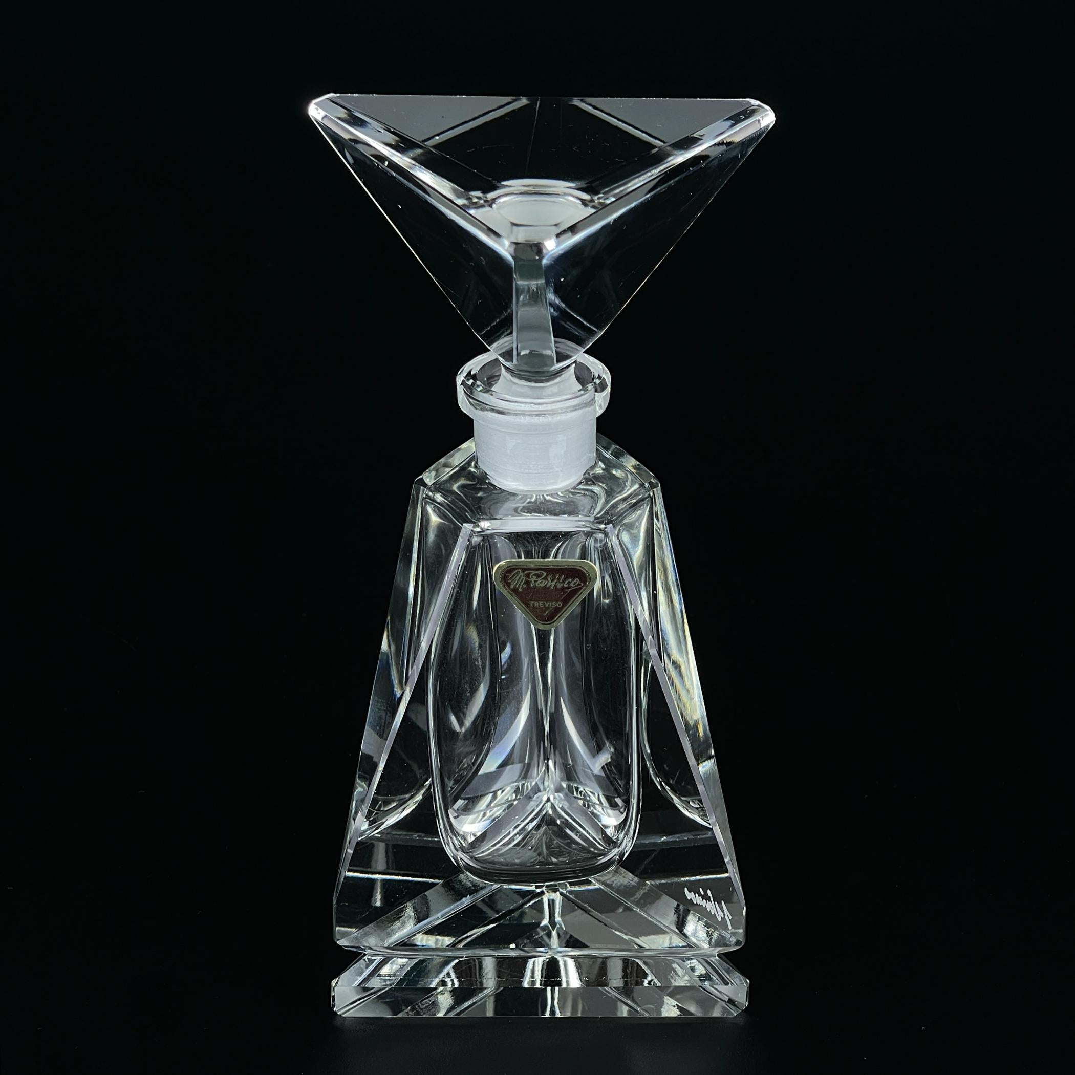 Original crystal perfume bottle by Italo Varisco for Varisco, Italy, 1960s For Sale 1