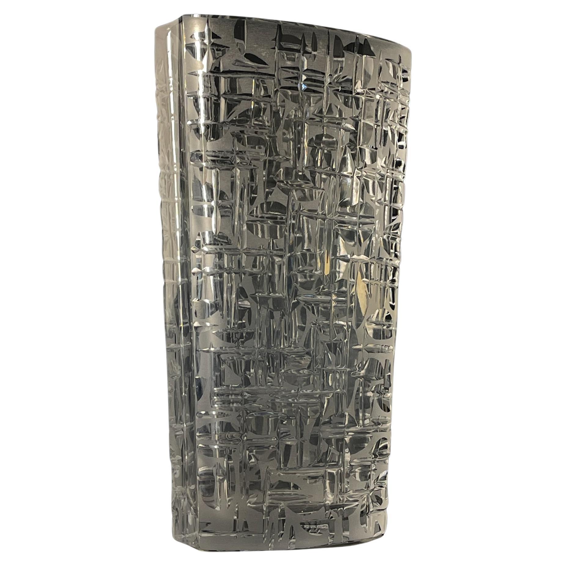 Original crystal vase by Kristall Krisla, Italy 1960s