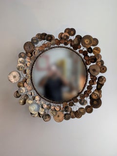 Original Curtis Jere "Raindrops" Wall Sculpture Mirror