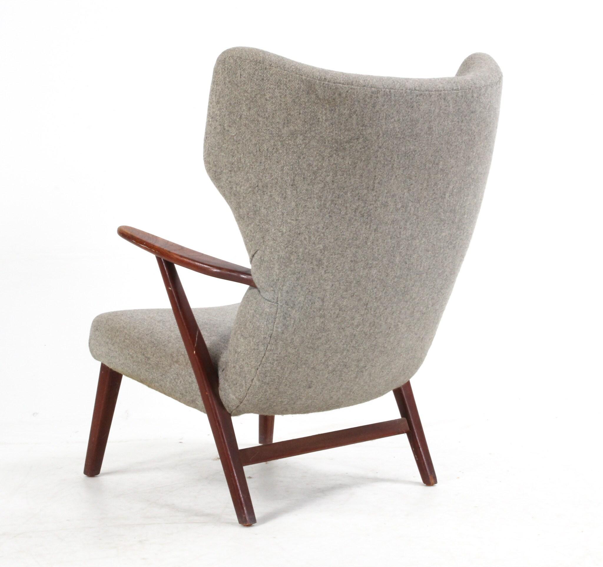 Danois Chaise longue danoise originale des années 1950 attribuée à Madsen & Schubell en vente