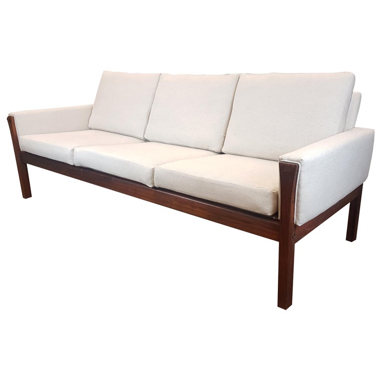 Original Danish 1960s Rosewood Sofa Designed By Hans J Wegner Original Danish 1960s Rosewood Sofa Designed By Hans J Wegner