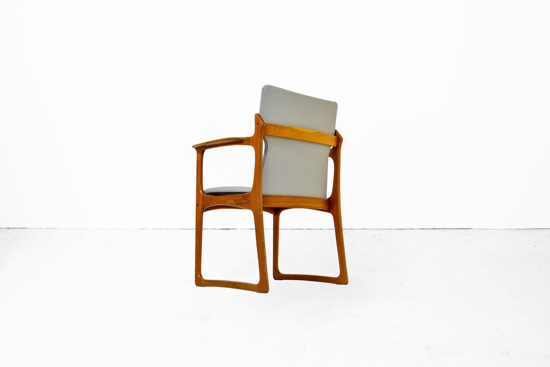 Leather Original Danish Armchair by Vamdrup, Modell VS231, Midcentury, 1960 For Sale