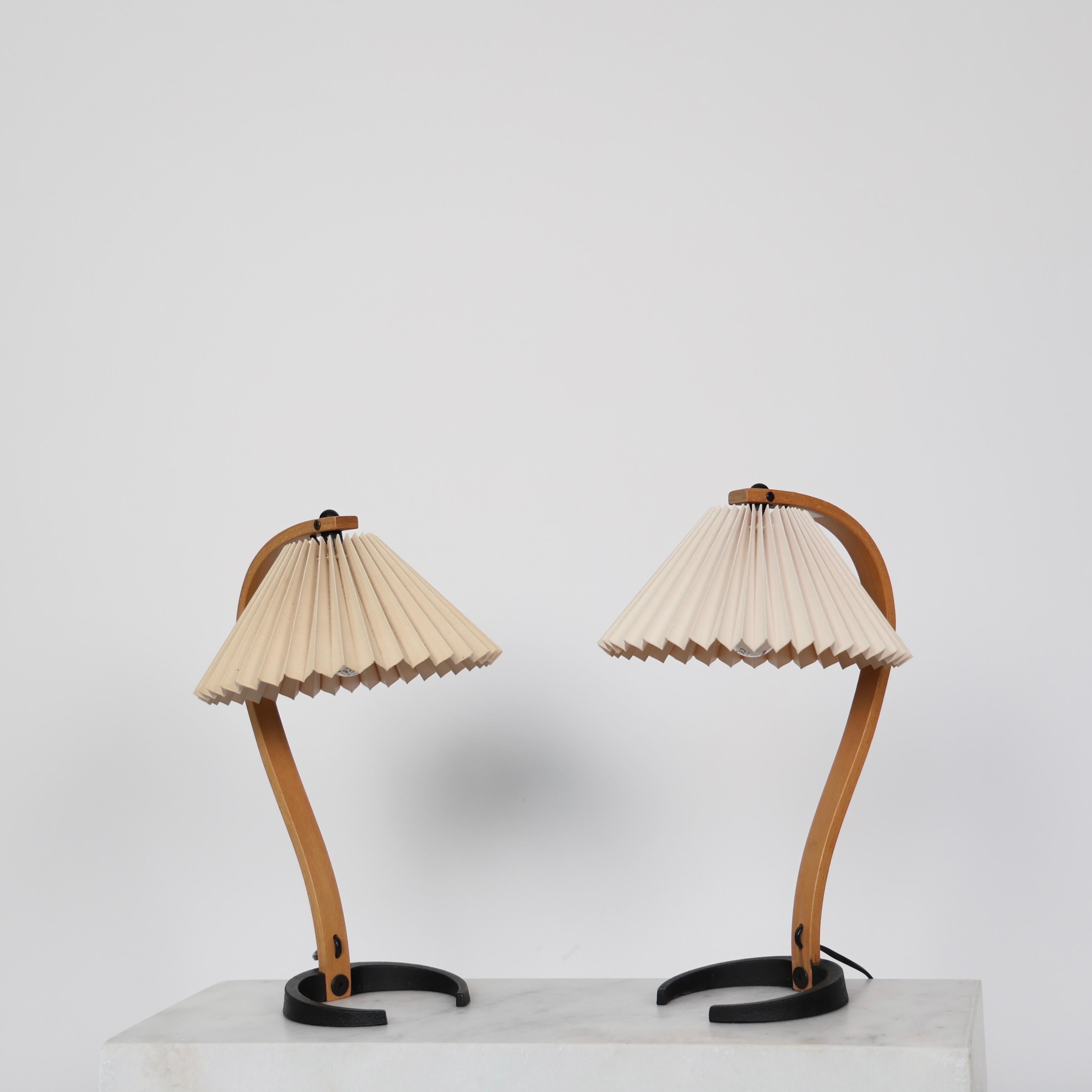 Lámparas de mesa danesas originales Caprani, años 80, Dinamarca en venta 7
